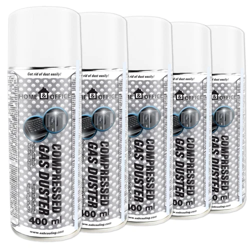 5x AABCOOLING H&O DRUCKLUFTSPRAY Gas PC Duster 400ml REINIGUNGSPRAY LUFTDRUCK