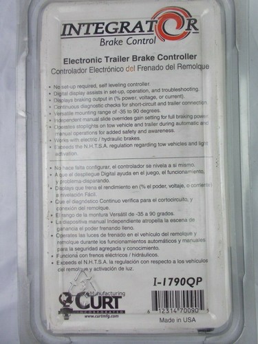 Trailer Brake Controller Electronic Curt Integrator For 2,4,6 or 8 Brakes - Picture 2 of 3