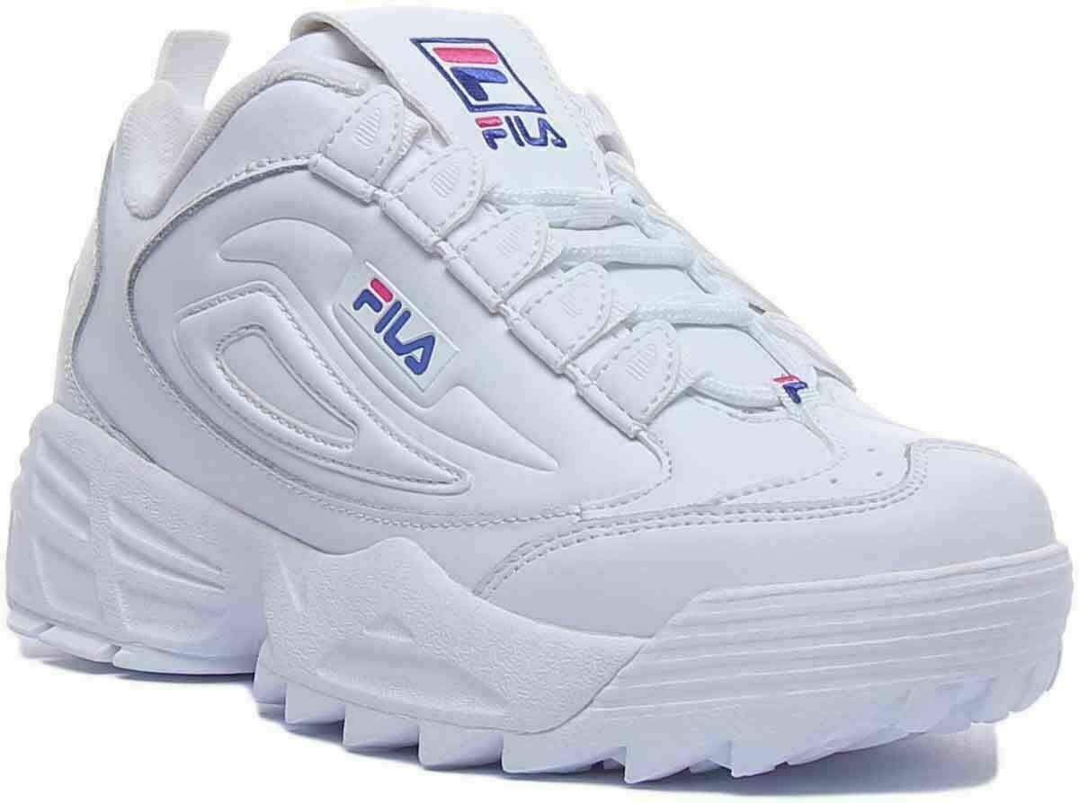 Womens Fila Disruptor 3 Chunky Platform Shoes White | eBay