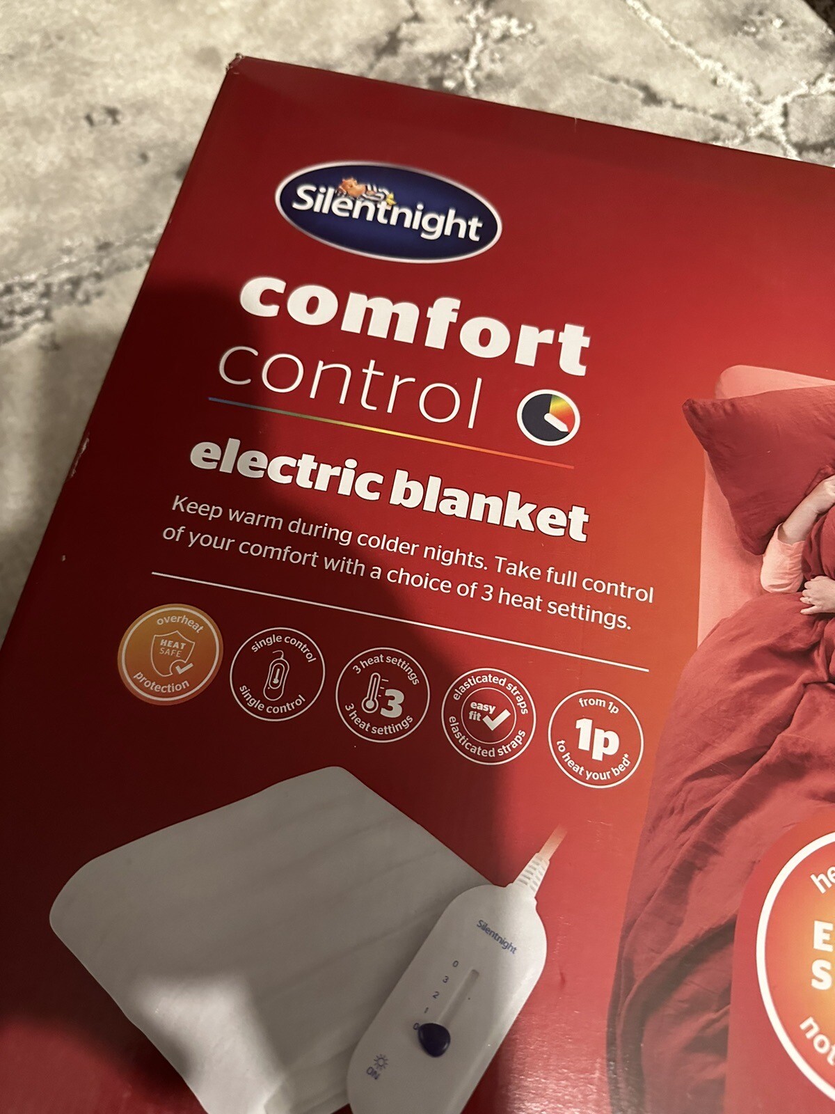 Silentnight Comfort Control Electric Blanket White Double for sale