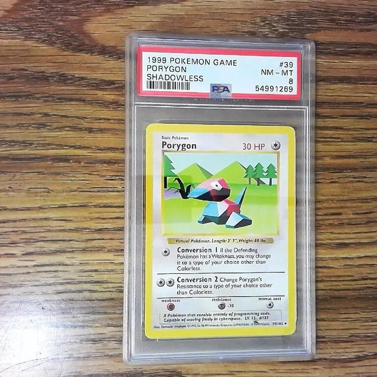 PSA 7 - Pokemon Card - Base 39/102 - PORYGON (uncommon