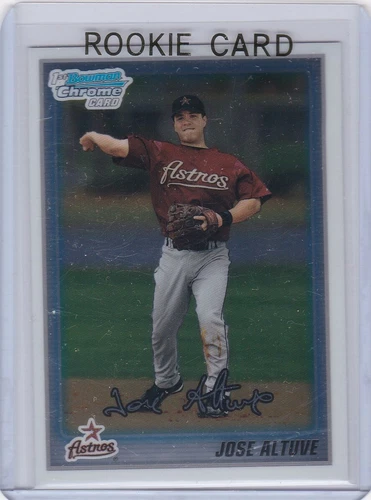 JOSE ALTUVE ROOKIE CARD Houston Astros 2010 BOWMAN CHROME BASEBALL 1st RC!