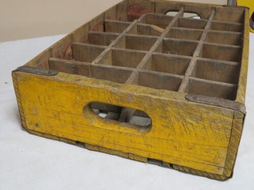COCA COLA 24 BOTTLE WOOD CRATE HAS $1.00 SOO ON THE SIDE - Picture 11 of 12