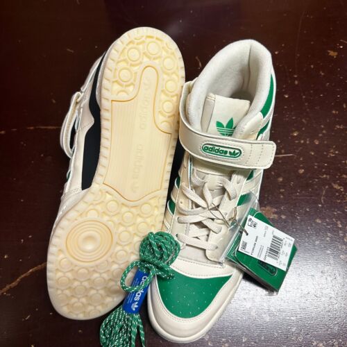 Adidas Originals Mens White Green Forum Mid GW1623 Basketball Shoes Size US 12 - Picture 4 of 6