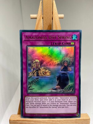 Amazoness Hot Spring - Ultra Rare 1. Auflage BLCR-DE039 - NM - YuGiOh