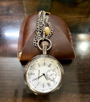 Maritime Vintage Messinguhr Elgin Pocket Sammlerstück Messing Taschenuhr Gesc...
