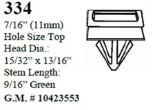 50 Pcs Rocker Panel Moulding Clip Retainer Compatible with G.M 10423553