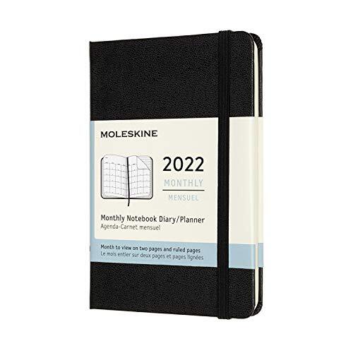 Moleskine Monthly Pocket Diary Black 22 NUOVO