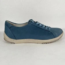 Dansko Leela Sneakers Womens Size 39 US 8.5 Blue Leather Lace Up Comfort Shoes