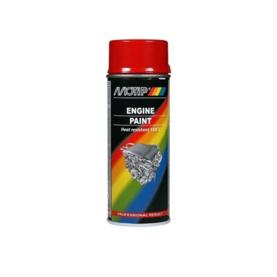 GENUINE MOTIP HIGH TEMP ENGINE RED SPRAY PAINT  400ml VOLVO MARINE CAR VAN