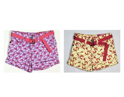 Kiki & Koko Girls Shorts Crop Pants Adjustable Waistband All Over Print Size 104, 116
