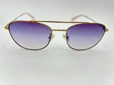 Coach Sunglasses HC 7107 L1110 9338U7 shiny rose gold purple smoke blue 55 New