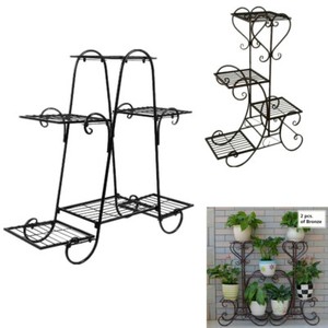 Uk Heavy Duty 4 6 Tire Indoor Outdoor Metal Plant Stand Planter Flower Pot Rack Ebay