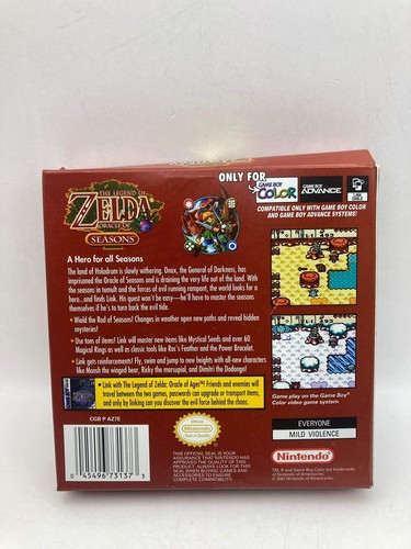 2001 The Legend of Zelda Oracle of Seasons - Game Boy Color - Picture 13 of 20