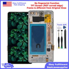 Silver For Samsung Galaxy S10 S10 Plus G975 LCD Display Touch Digitizer  Frame