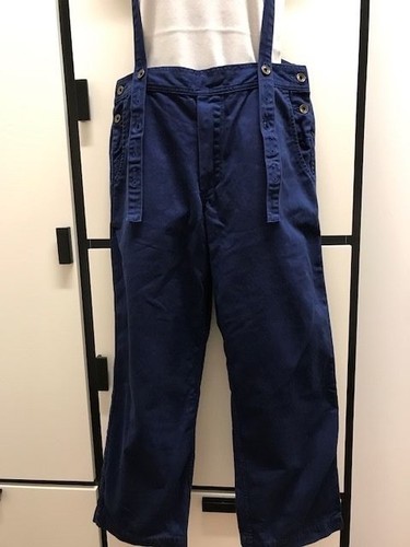 Veritecoeur Worker Pants Japan 2 Blue Chino Cotton Overalls Trousers Salopette  - Picture 10 of 24