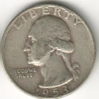 USA - 1953D - Washington ¼ $ - Silver Eagle - #14648RG