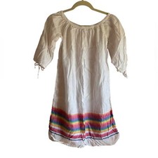 J CREW LINEN OFF SHOULDER DRESS WOMENS SIZE XS