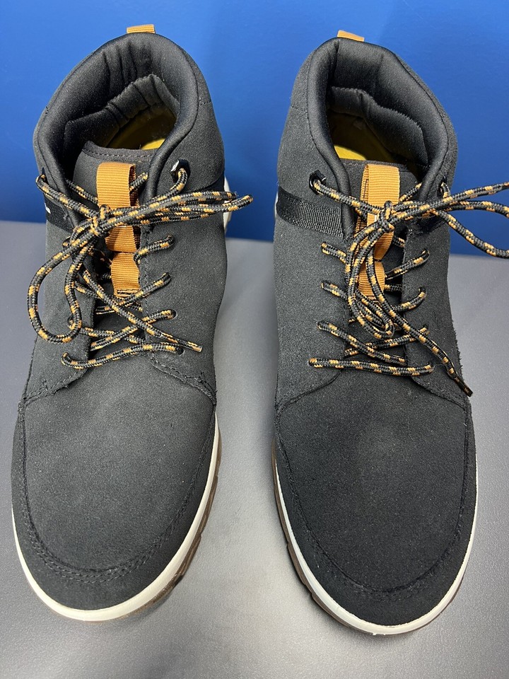 Caterpillar Mens Quest Mid Suede Leather Sneakers Casual Shoes Mens