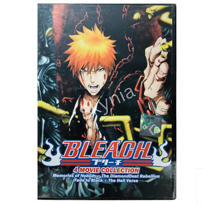 BLEACH: 4 Movies DVD Japan Anime Complete Collection Set All Region English Dub]