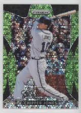 2019 Panini Prizm Tier III Lime Green Donut Circle /199 Chipper Jones HOF 1bi0