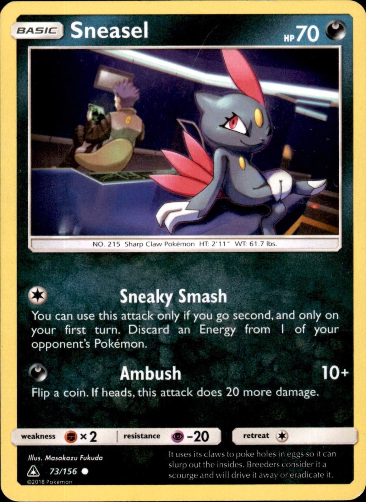 Sneasel 73/156 - Pokemon SM - Ultra Prism - LP