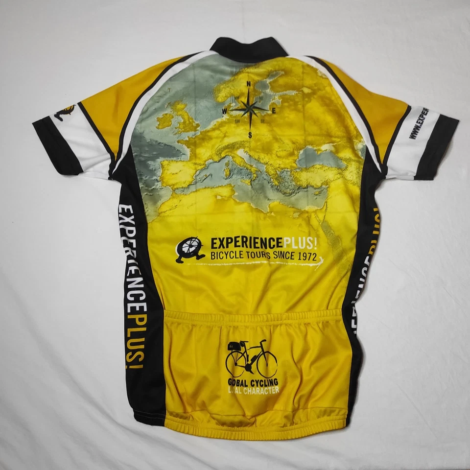 Chaqueta de Ciclismo Santini XL Amarilla Experience Plus Hecha en Italia S/S Foto 2 de 4
