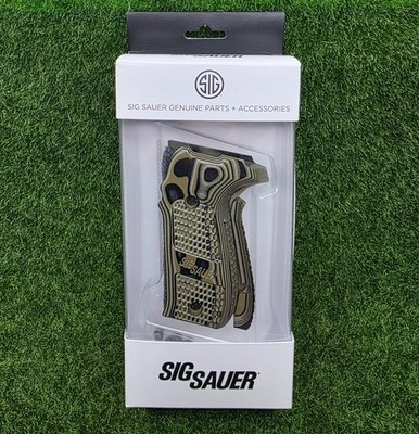 Sig P226 OEM G10 Piranha GMASCUS Green Grip Set w/ Screws - GRIP-226-G10-GRN