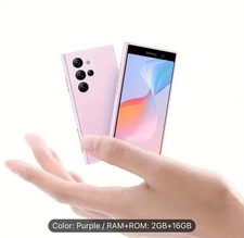 Android Mini Smartphone 3.0" 2GB RAM 16GB ROM Dual SIM 5MP/2MP Camera 3G Purple