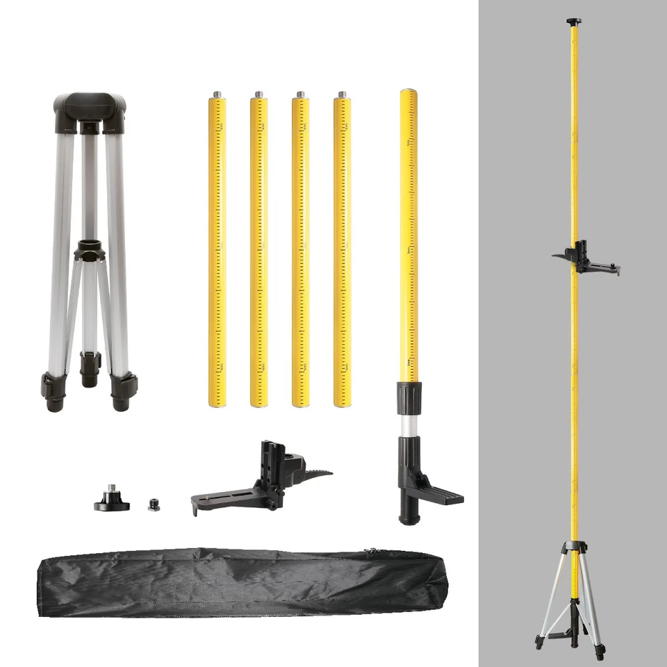 Huepar S04CG 4D Kreuzlinienlaser 4 x 360° grün + Empfänger +3.7m Teleskopstativ - Bild 3 von 4