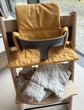 Stokke Trip Trap Tripp Trapp BABYSET 2 x Sitz und Rückenpolster + Babybügel