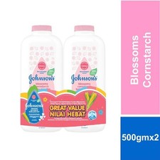 2 x 500g Johnson  s Baby Powder Blossom Cornstarch DHL SHIPPING