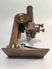 Kleines  Messing - Mikroskop  /  Busch Rathenow  D.R.P.  /  30er - 40er  Jahre