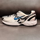 NIB NIKE COMPETE Mens White/New Blue/Metallic Silver/Black Size: 11 Width: 4E