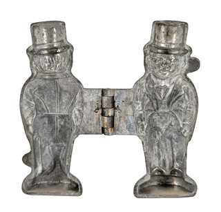 Antique Eppelsheimer & Co. "Groom" Pewter Chocolate Ice Cream Mold #1149