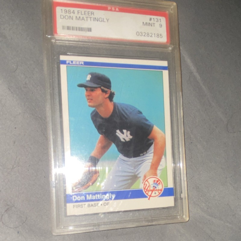Fleer 1984 Don Mattingly #131 Rookie PSA Graded New York Yankees Card