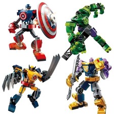 Superhero Bricks Avengers Thor Iron Man Thano...