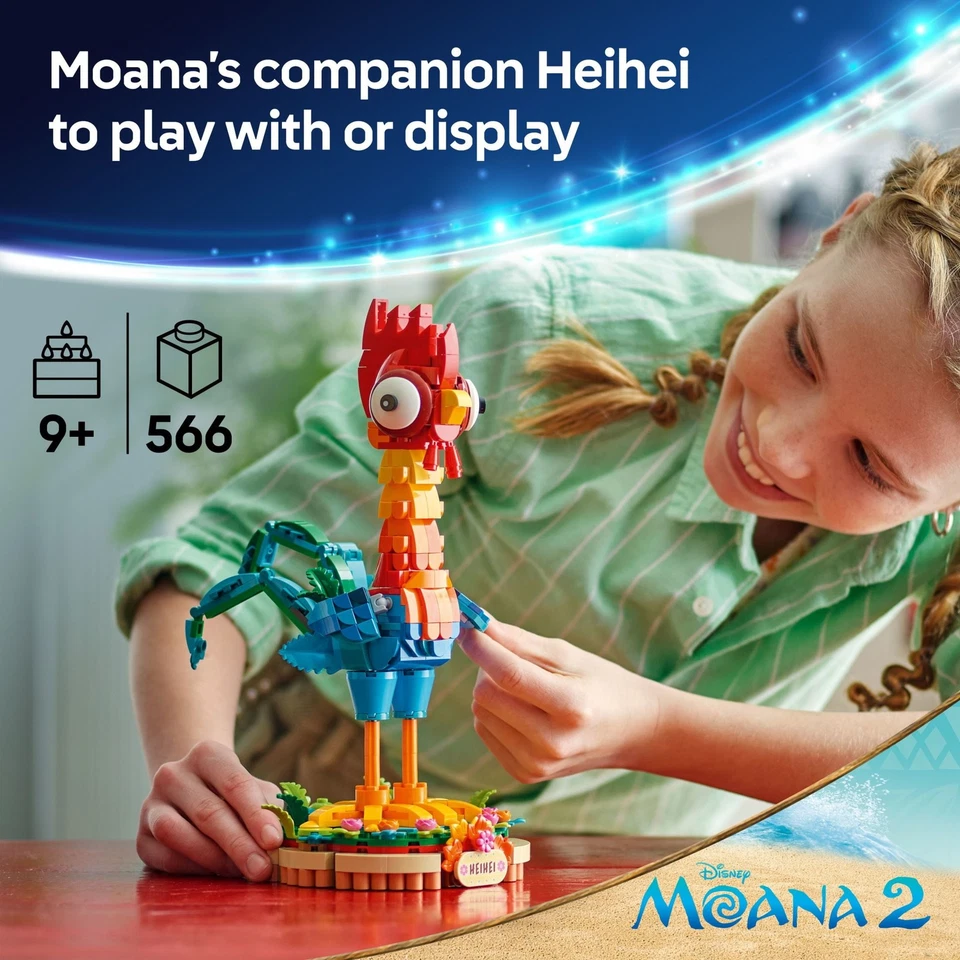 LEGO Disney 43272, Moana 2 Heihei Juego de Construcción con Figura Foto 3 de 4