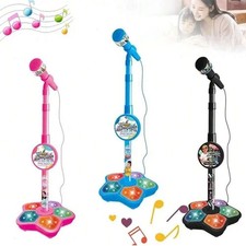 Kids Microphone Stand Toy, Portable Children's Karaoke Electronic, Durable Party