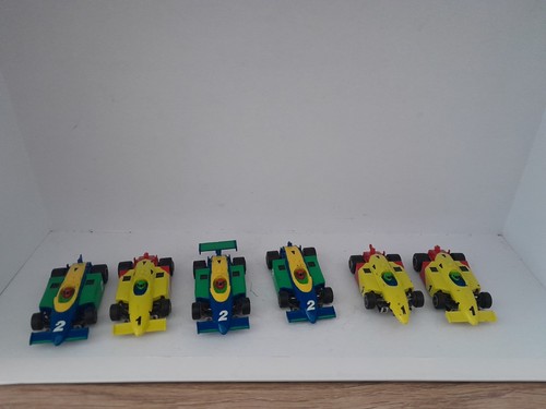 VINTAGE LIFELIKE F 1, 1/64TH SLOT CARS IN USED CONDITION