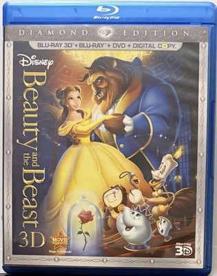Beauty and the Beast 3D Blu-ray DVD Digital Copy 2011 5-Disc Set Diamond Edition