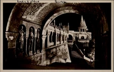 RPPC Fisher Bastion Budapest Hungary vintage postcard q819