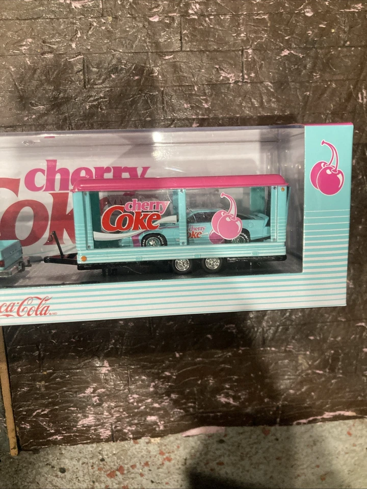 M2 Machines Cherry Coke Hauler 1973 Cheyenne & 1985 Chevrolet Camaro IROC-Z TW40 - Image 3 of 4