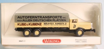 Wiking 084303, - Spur H0 / Maßstab 1:87 -, MB L 10000 Kube&Kubenz