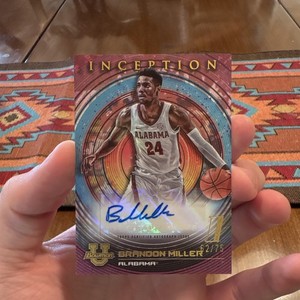 2022-23 Bowman U Inception Brandon Miller Alabama Crimson Tide Auto Card