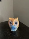 Fenton Glass Oct. 31 Halloween Owl Figurine w Black Cat Ltd Ed #38/39 K Barley