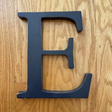 Pottery Barn Wood Wall Hanging Letter - Navy Blue 8  