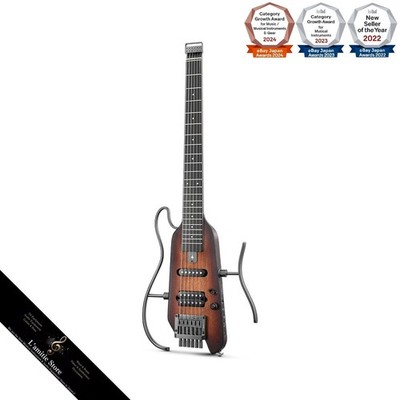 Donner HUSH-X Headless E-Gitarre Reise Kompakt Leicht Sunburst Japan