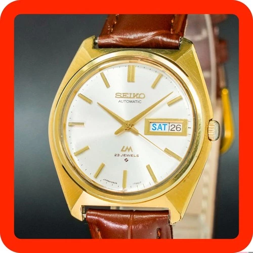 Vintage1969 [N-MINT] SEIKO LORD MATIC 5606-7000 Automatic Gold