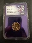 1957 Lincoln Wheat Cent NGC PF68 RD Proof Red Penny TraderBea Label Gem 1C